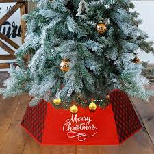 Plaid Christmas Tree Buy Christmas Tree Collar Buffalo Plaid Christmas Tree Ring Hexagon Fabric Tree Skirt With Bell Pattern For Christmas Xmas Holiday Tree Decorations Online In India B09dc61q4c