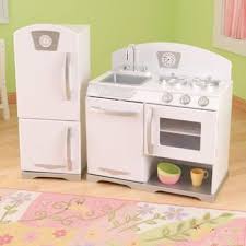 kidkraft blue retro wooden play kitchen