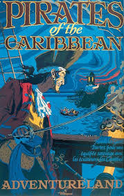Pirates Of The Caribbean Vintage Disney Posters Retro Disney Disney Attractions