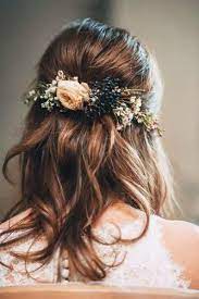 71 Perfect Half Up Half Down Wedding Hairstyles Wedding Hair Half Flowers In Hair Wedding Hair Up