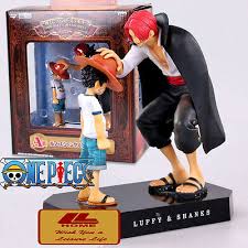 Think how jealous you're friends will be when you tell them you got your one piece anime shanks figur on aliexpress. One Piece Shanks Mit Ruffy Kind Figur Manga Anime Figuren Ruffy Zorro Nami Sanji Spielzeug Action Spielfiguren