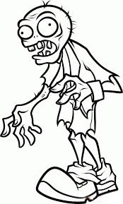 Zombie coloring pages to print. Zombies Vs Plants Coloring Pages Print For Free Pictures From The Game