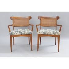Mid Century Walnut Curved Cane Back Dining Chairs By Modern Manor Inc Set Of 6 In 2020 Dining Chairs Chair Dining Chair Set