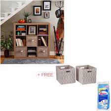 Part of the brand's cubicles this furniture cube can also be used on your outdoor patio to hold gardening supplies during the. Better Homes And Gardens 9 Cube Storage Organizer Free Fabric Cube Storage Bins With Microfiber Towels Amazon In Home Kitchen