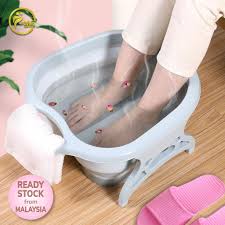 White ceramic hot tub illustration, hot tub bathroom bathtub shower jacuzzi, bathtub, angle, furniture, sink png. Foldable Foot Bath Foot Spa Soak Massage Bucket For Home Travel Large Space Basin Healthy Relaxing Leg Detox Tungku Kaki Shopee Malaysia