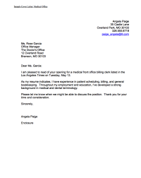 However, the terms cover and application are sometimes used interchangeably. Sample Cover Letter Medical Office Medical Office Medical Sample Cover
