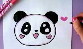 Leer te schilderen en tekenen. Schattige Tekeningen Panda Coloring And Drawing
