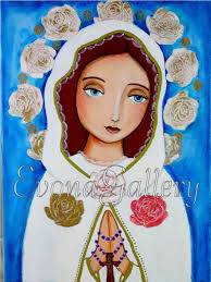 Vergine Immaculata, Madre Di Grazia, Rosa Mistica , Print