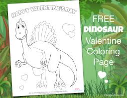 These dinosaur coloring pages are free. Valentines Day