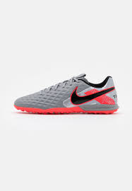 Nike Performance Tiempo Legend 8 Academy Tf Astro Turf Trainers Metallic Bomber Grey Black Particle Grey Grey Zalando Co Uk