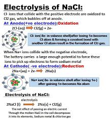 Oxidation Half Reaction And Reduction Half Reaction In Electrolytic Cell Chemistry Lessons Covalent Bonding Oxidation