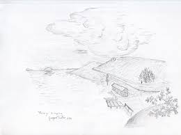 Haideti sa dam culoare acestui anotimp de vis. Peisaj Desene In Creion