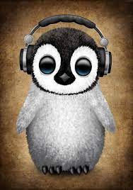 Maybe you would like to learn more about one of these? Cute Baby Penguin Dj Wearing Headphones Art Print By Jeff Bartels Baby Animal Drawings Cute Baby Penguin Cute Baby Animals
