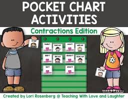 Pocket Chart Activities Contractions Edition