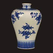 清 青花折枝花果纹瓷梅瓶 南京市博物总馆 antiques home decor decor