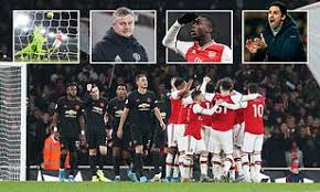 Arsenal 2 0 Manchester United Nicolas Pepe And Sokratis Papastathopoulos Fire Gunners To Win Daily Mail Online