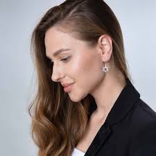 Buy Star Of David Earrings Sterling Silver Classic Woven Style by Marina  Jewelry