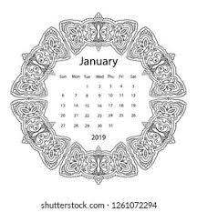 Popular 2019 calendar template pages. Coloring Pages Stock Photo And Image Collection By Nunushik1 Shutterstock