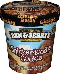 ben jerry s limited edition br snickerdoodle cookie ice cream yummy ice cream snickerdoodles ice cream cookies