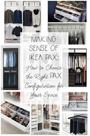 Making Sense Of Ikea Pax How To Choose The Right Pax Configuration For Your Space The Happy Housie Ikea Pax Ikea Closet Hack Ikea Pax Closet