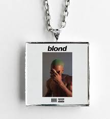 Frank Ocean Blonde Album Cover Art Pendant Necklace Blonde Album Frank Ocean Blonde Album Album Cover Art