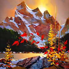 Karli Daglar Resim Sanati Sanatsal Resimler Tuval Sanati