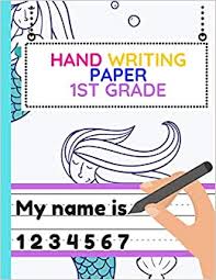 Opinion writing for first grade. Hand Writing Paper 1st Grade Workbook Of Dotted Lined Handwriting Practice Paper Sheet Book For Writing Notebook Mermaid Under The Sea Amazon De Workbooks Wizkids Fremdsprachige Bucher