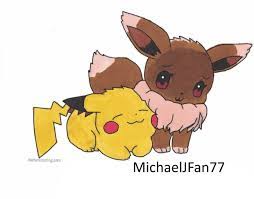 There are a lot of coloring pages for kids on our website my coloring pages, for example: Eevee And Pikachu Coloring Page Done By Michaeljfan77 On Deviantart
