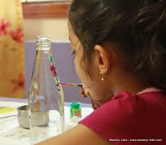 Hand Painted Glass Bottles And Jars Different Ways To Paint mommy labs