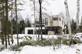 Gallery Of La Maison Du Lac Brule Jean Yves Rouleau 10 Modern Exterior Holiday Home Dream Properties
