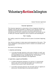Sample Volunteer Agreement Volunteer Health And Safety Procedures Agreement