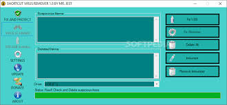 Free shortcut remover, as a shortcut virus remover, has the ability to find all of shortcut viruses and remove them to avoid danger. Download Shortcut Virus Remover 1 9