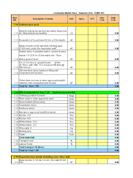Generally, the bill of quantity is prepared in an excel sheet. 73 Standard Boq Template Market Place 1 Building Engineering Industries