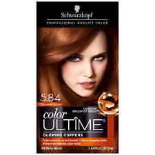 schwarzkopf color ultime permanent hair color cream 5 84 chocolate copper