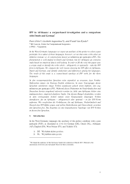 Pdf Ipp In Afrikaans A Corpus Based Investigation And A Comparison With Dutch And German