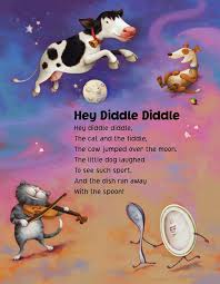 Kboom Illustration Hey Diddle Diddle Hey Diddle Diddle Kids Poems Nursery Rhymes Poems