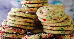 Kids can help with any cookie recipe. Christmas Funfetti Cookies Of Batter And Dough