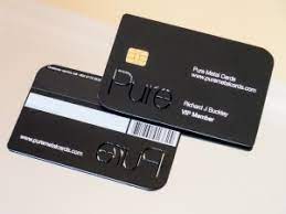 The black card) was introduced. The Coolest Metal Credit Cards