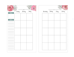 You get a free printable planner that you can use to get organized and have all your important information in one convenient place. Happy Planner Free Printable Pages Floral Paper Trail Design