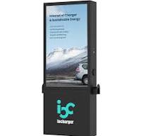 OCPP EV Charging Station with 55'' Advertising Screen