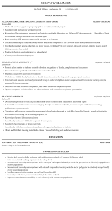 Ellie has graduated from university with a 2:1 in business marketing, which means it is now time to write a graduate cv. Teaching Assistant Resume Sample Mintresume