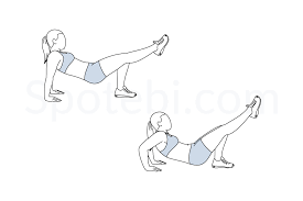 single leg tricep dips illustrated exercise guide