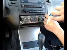 2005 Nissan Altima Sterio Removal Youtube