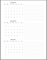 2019 1st Quarter Calendar Planner Calendar Template Quarterly Calendar Planner Calendar