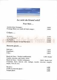 And only 3.0 km from the historic fishing village of gruissan. Restaurant Le Grand Soleil Carte Et Menus