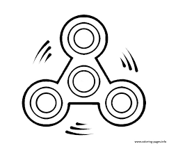 Children would be like to give the color on the images down below because the images are suitable for them. Fidget Spinner Round Move Coloring Pages Printable