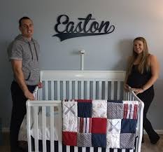 Sports and transportation nursery themes are both very popular options for baby boys that are simple and easy to pull off. Baby Boy Nursery Sign Baby Name Cutout Sports Theme Nursery Etsy Baby Boy Room Nursery Baby Boy Nurseries Nursery Room Boy
