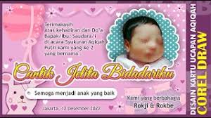 Tempat download file desain coreldraw (banner, kartu nama, cover proposal, dsb. Desain Kartu Ucapan Kelahiran Bayi Cdr With 662x567 Resolution