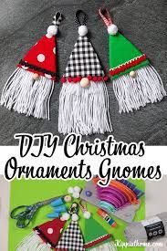 Christmas Gnomes Ornaments Easy Diy Craft Gnome Pattern Handmade Christmas Decorations Handmade Christmas Diy Christmas Ornaments