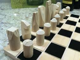 Chess Set Only Hand Made Board Not Included By Jelucky On Etsy 27 20 Chess Board Diy Chess Set Woodworking Patterns
